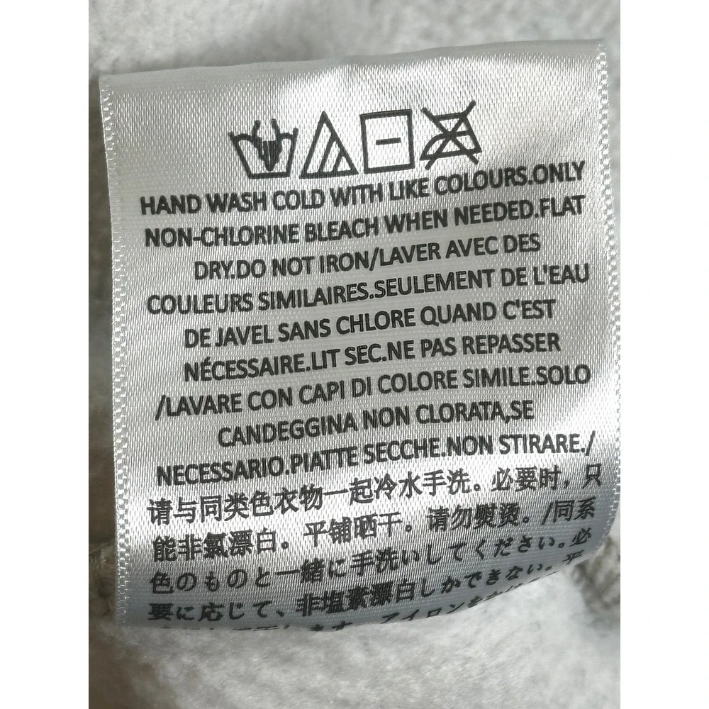 Fear of God Essentials Grey Crewneck Sweatshirt Oversized Logo Fleece Large - Picture 7 of 11